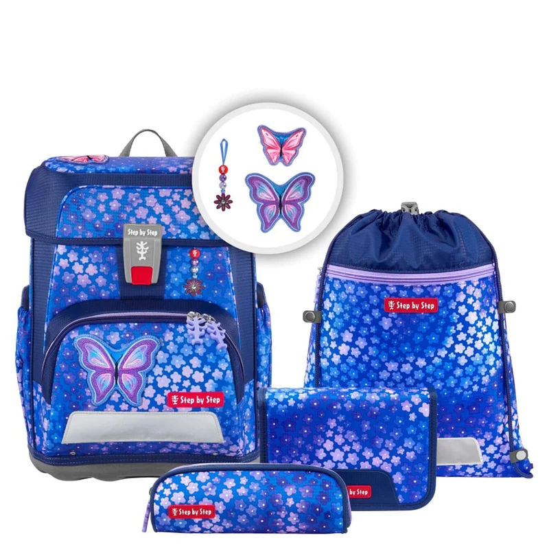 Step by Step Cloud - Schulranzen Set 5tlg. (Butterfly Maja)