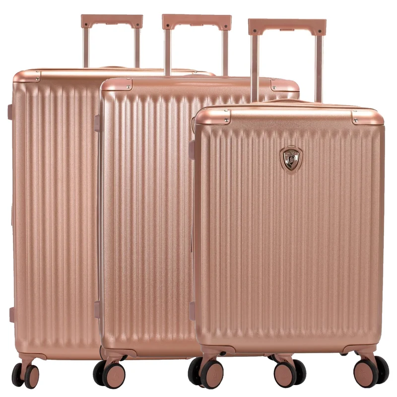 Heys Luxe - 4-Rollen-Trolley Set 3tlg. L/M/S erw. (rose gold)