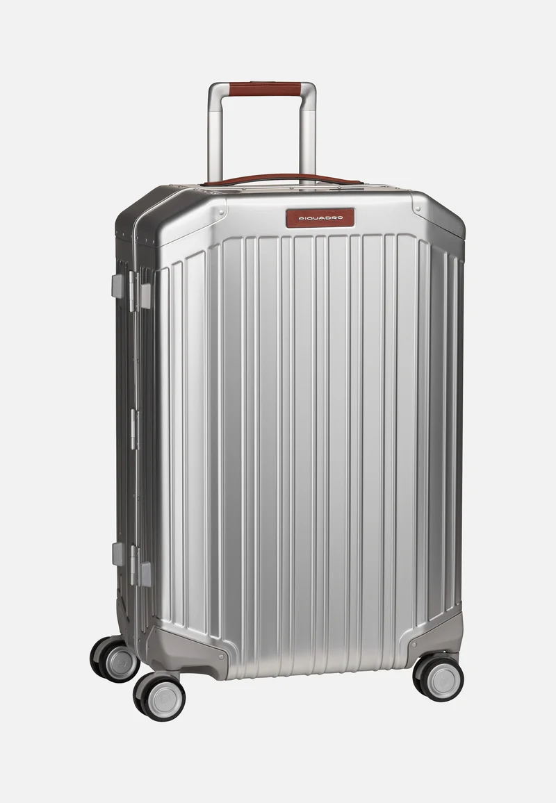PQ Alu Medium Size Spinner Grigio-Cuoio - Koffer