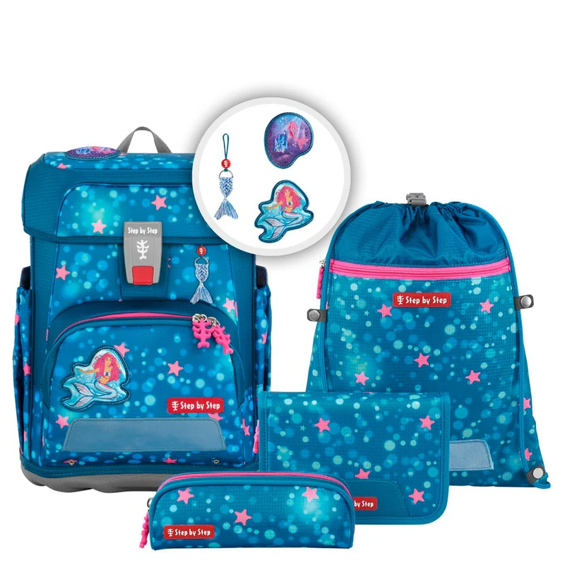 Step by Step Cloud - Schulranzen Set 5tlg. (Mermaid Lola)