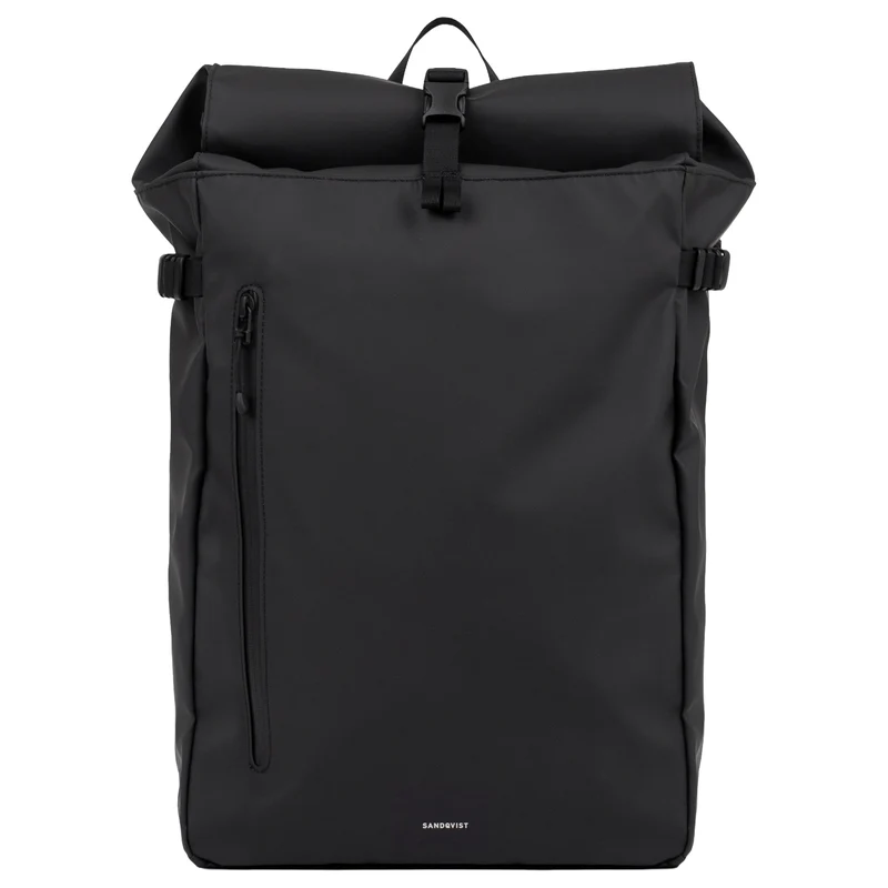 Sandqvist Stream Slim Rolltop - Rucksack 16" 65 cm (black)