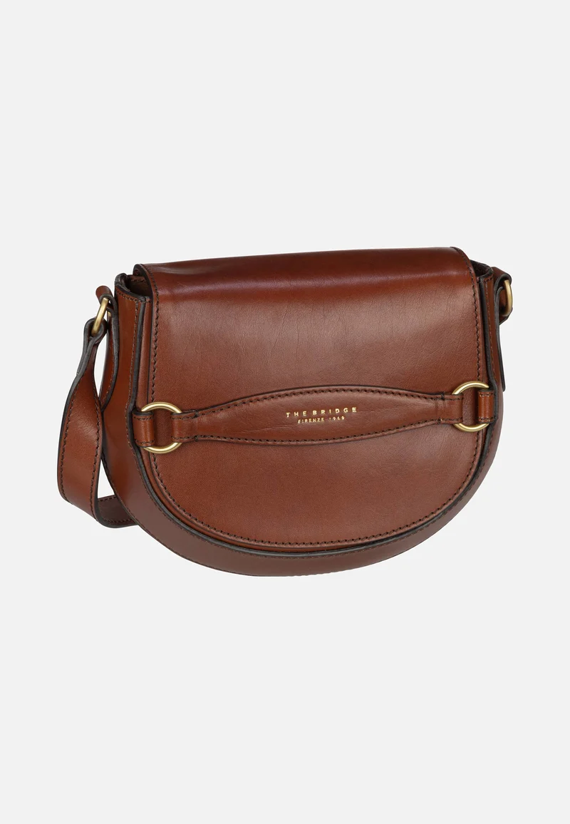 Bettina Brown/Gold - Saddle Bag