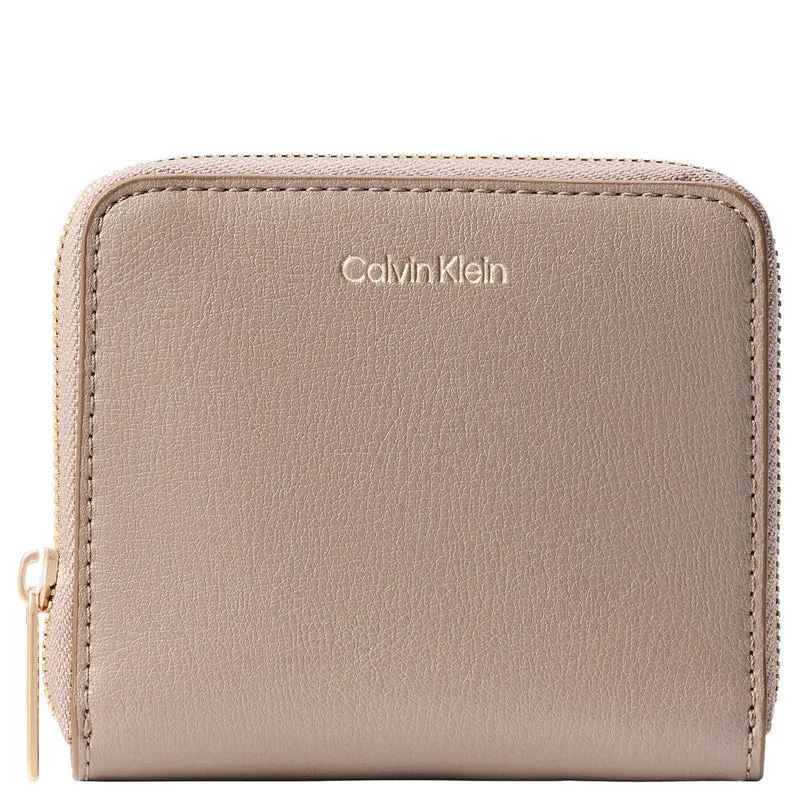 Calvin Klein Foil Logo Square Zip - Geldbörse 5cc 10.5 cm (black/toasted coconut)