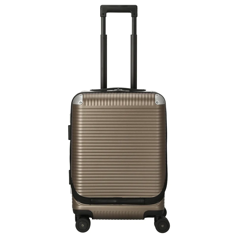 FPM Milano Bank Light Spinner 53 front pocket - 4-Rollen-Kabinentrolley 53 cm (matt almond)