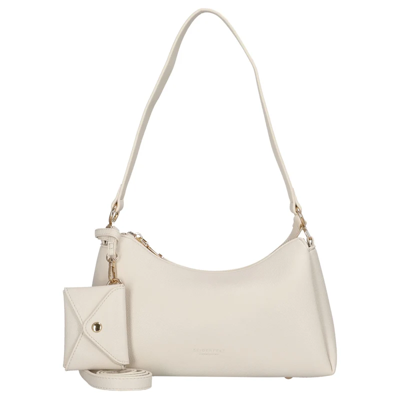 Seidenfelt Meloy - Schultertasche (soft cream)
