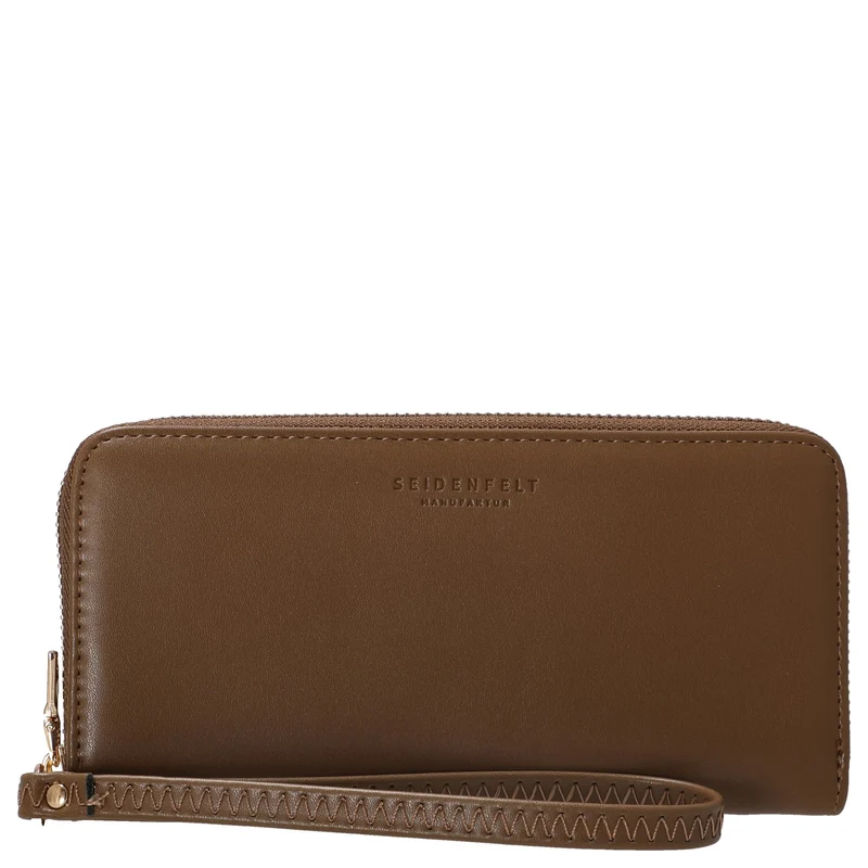 Seidenfelt Smilla - Damen- Geldbörse 19 cm (sweet caramel)