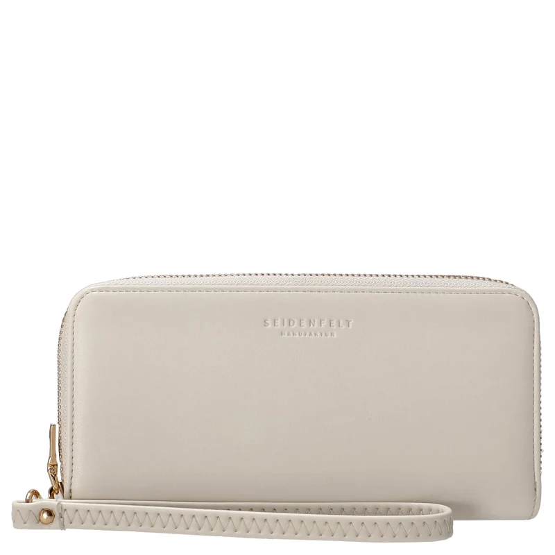 Seidenfelt Smilla - Damen- Geldbörse 19 cm (soft cream)