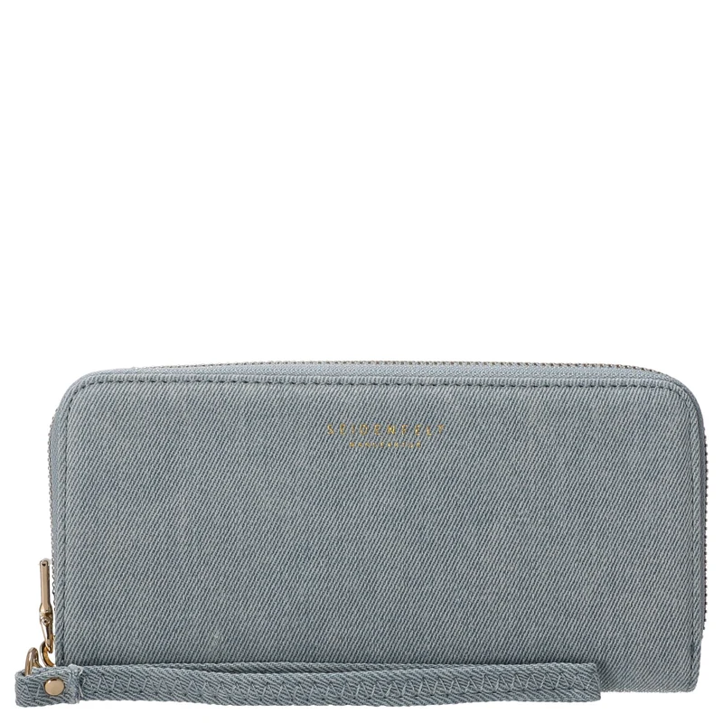 Seidenfelt Smilla - Damen- Geldbörse 19 cm (denim in blue)