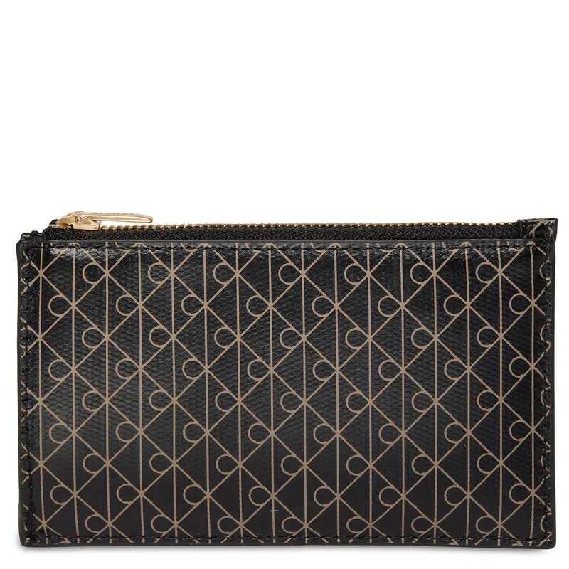 Calvin Klein Emblem AOP Top Zip - Kreditkartenetui 4cc 13 cm (black aop)