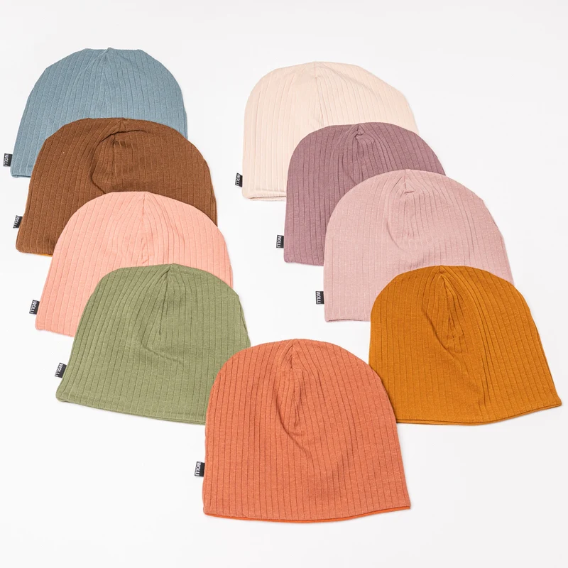 Beanie UNI Baumwolle Grobripp