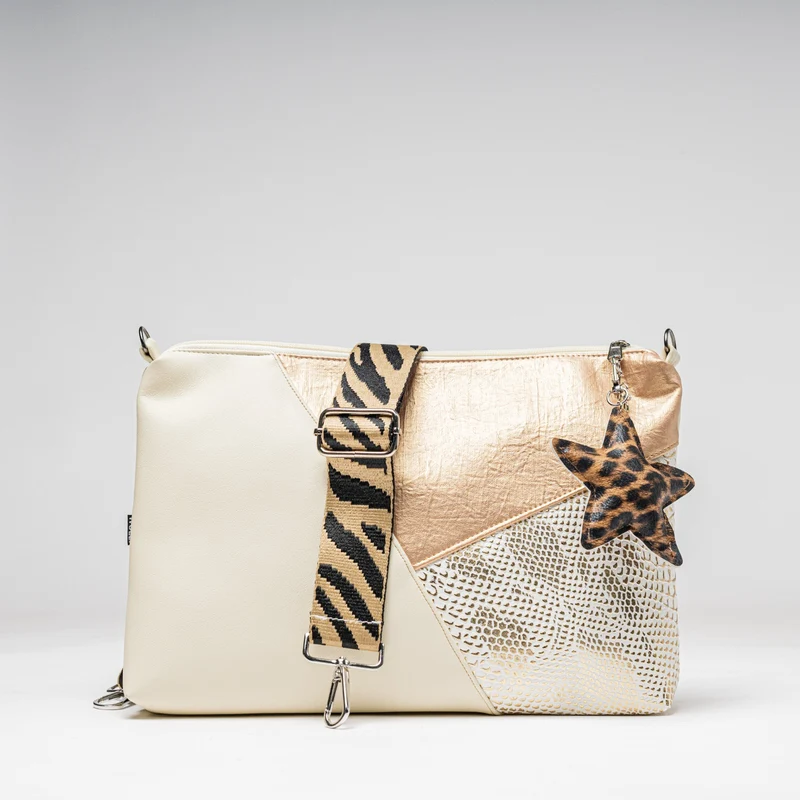Mini-Cross-Body-Bag beige gold