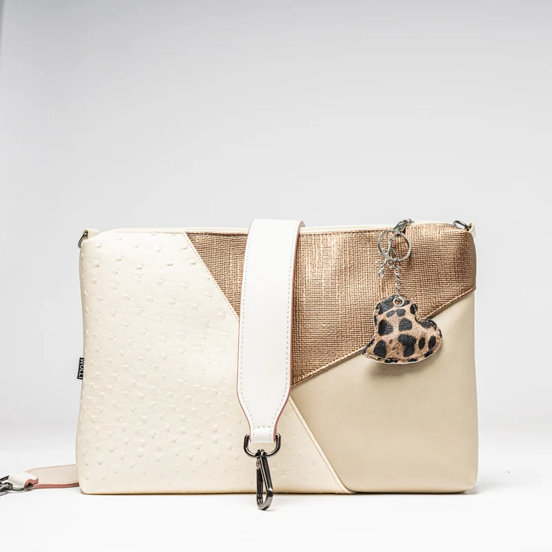 Mini-Cross-Body-Bag Strauß gold