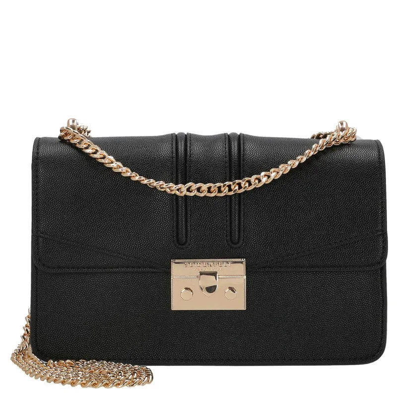 Seidenfelt Roros East-West - Umhängetasche 23 cm (black/gold)
