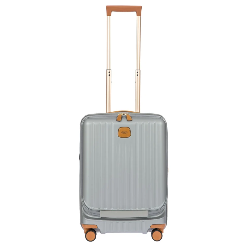 Brics Capri - 4-Rollen-Kabinentrolley mit Vortasche 55 cm (silver)