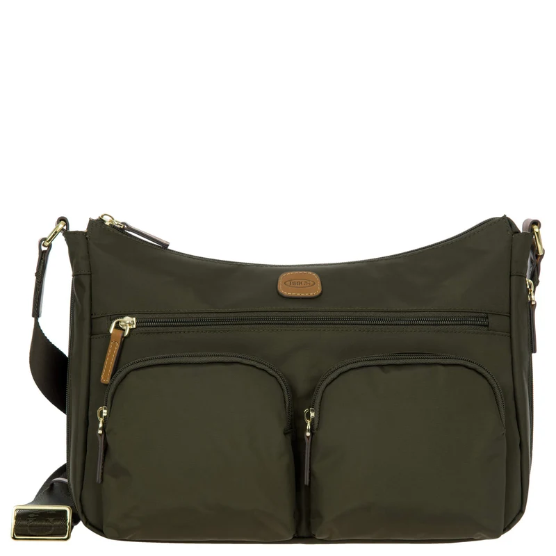 Brics X-Bag Shopper M - Schultertasche 34 cm (olive)