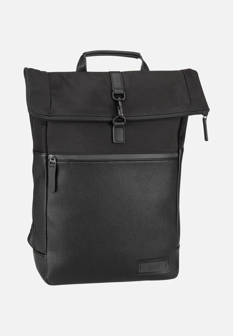 Riga Courier Black - Rolltop Rucksack