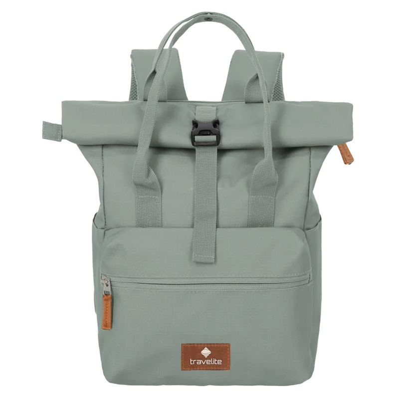Travelite Basics Short Handle - Rolltop Rucksack (mint)