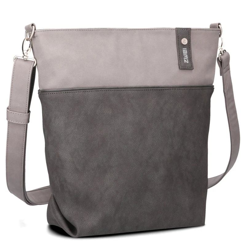 zwei Jana J12 - Schultertasche 33 cm (nubuk-stone)