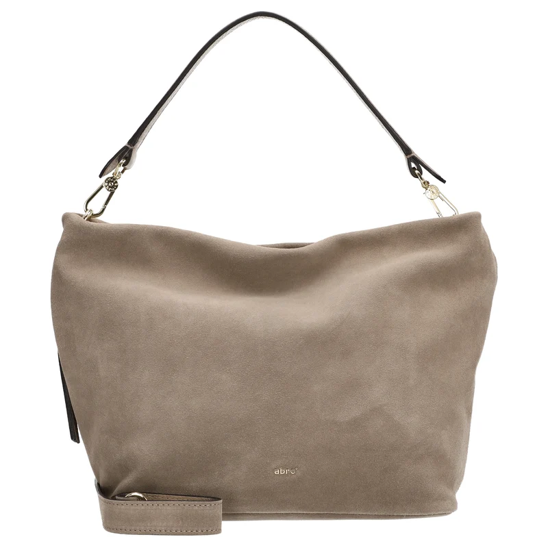 abro Ebony Suede - Beuteltasche 28 cm (siena)