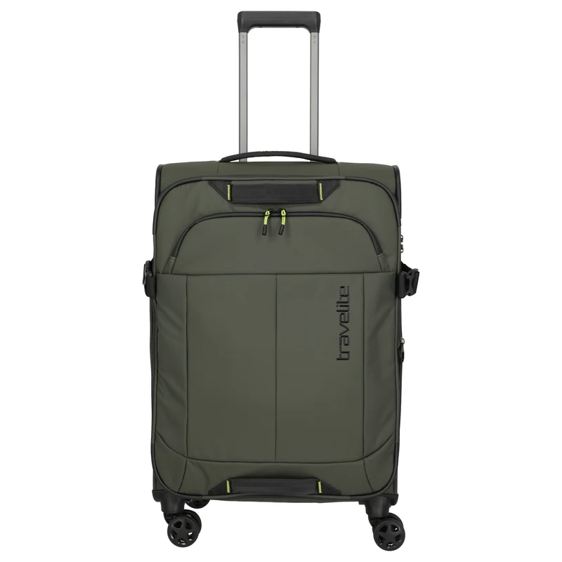 Travelite Briize - 4-Rollen-Trolley M 67 cm erw. (khaki)