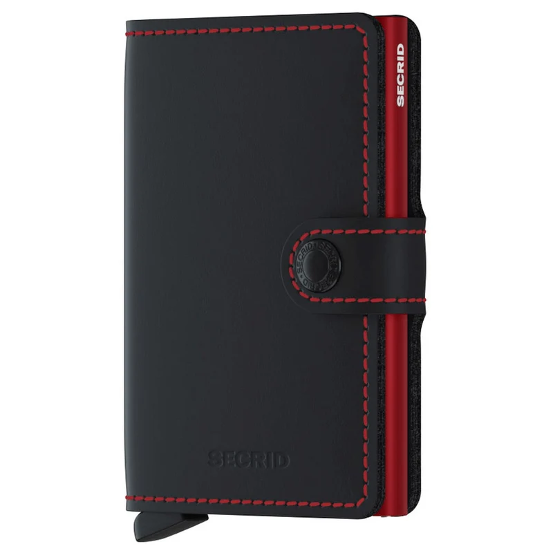 Secrid Matte Miniwallet - Geldbörse RFID 6.5 cm (black-red)