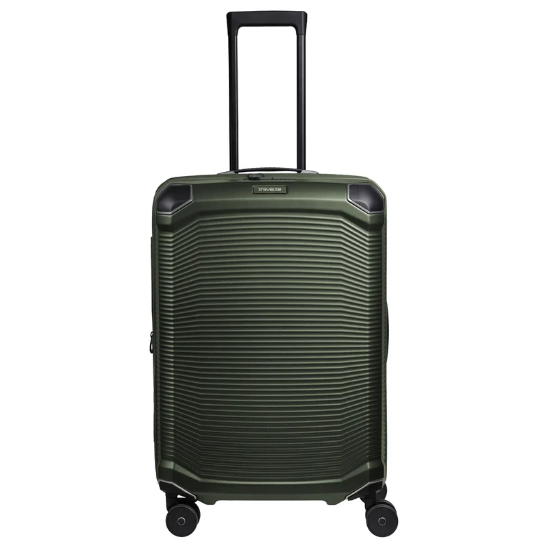 Travelite Millennium - 4-Rollen-Trolley M 67 cm erw. (pine green)