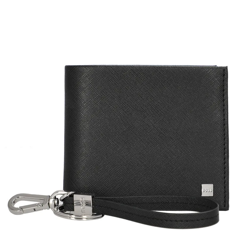 BOSS GB Geschenkset - Geldbörse 4cc und Schlüsselring (black)
