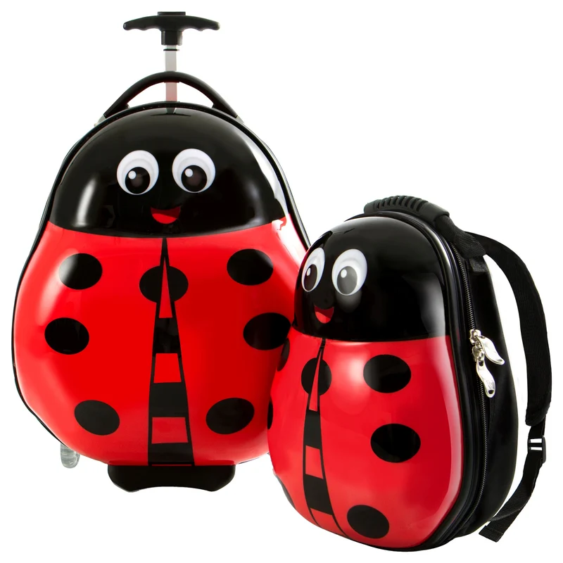 Heys Travel Tots - 2-Rollen-Kindertrolley Rucksack Set 2tlg. 46 cm (Marienkäfer)