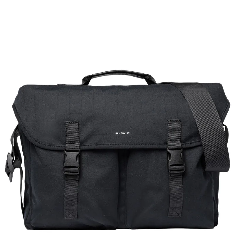 Sandqvist Everyday Messenger Bag - Umhängetasche 40 cm (black)