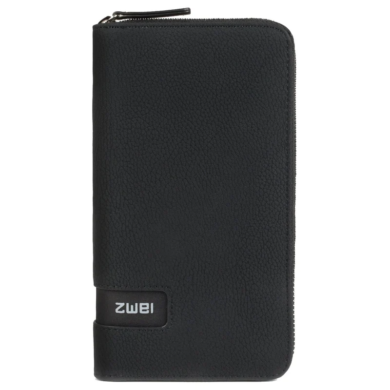 zwei Mademoiselle MW2 - Geldbörse 15cc 20 cm (nubuk-black)