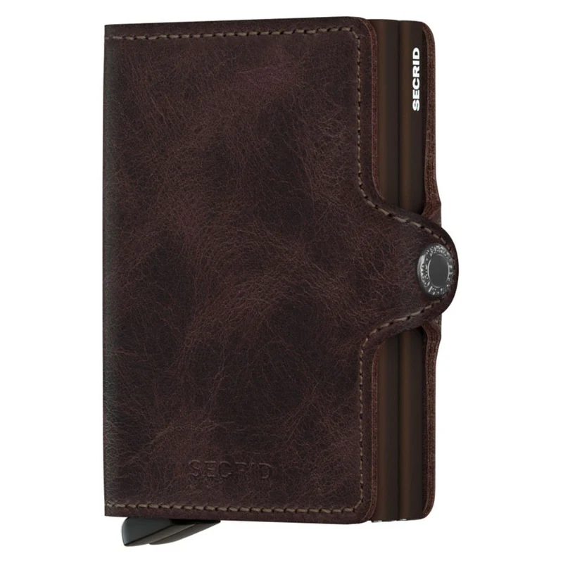Secrid Vintage Twinwallet - Geldbörse RFID 7 cm (chocolate)