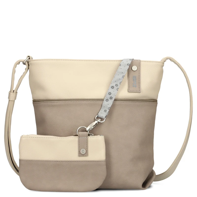 zwei Jana J10 - Schultertasche 29 cm (nubuk-cappuccino)