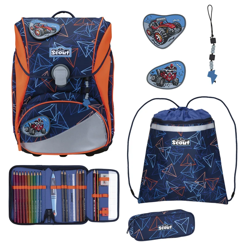 Scout Alpha DIN - Schulranzen Set 4 tlg. (Offroad)