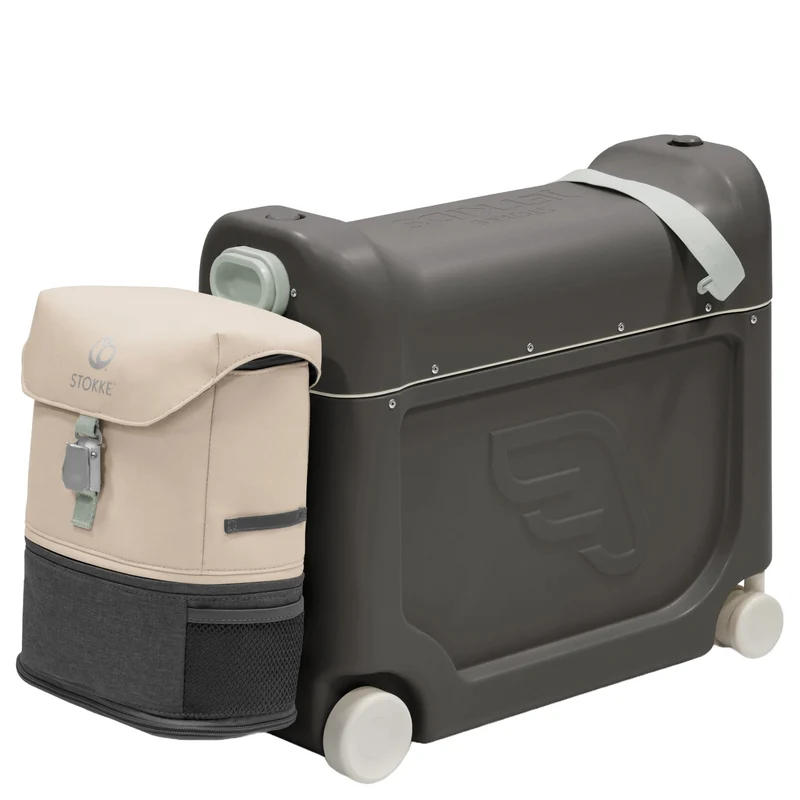 Stokke® JetKids™ Reiseset BedBox 46 cm Set 2 tlg. - 4-Rollen-Kabinentrolley (midnight grey)