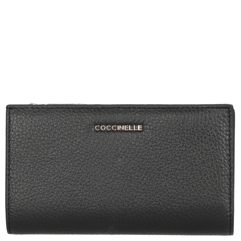Coccinelle Metallic Soft - Geldbörse 12cc 16 cm (noir)