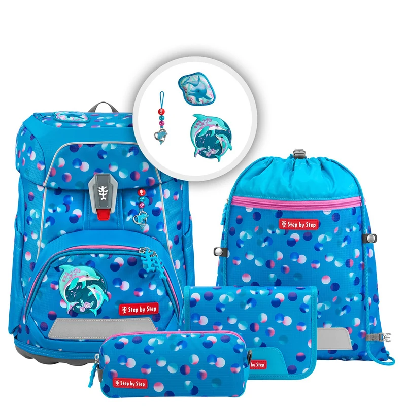 Step by Step Fit - Schulranzen Set 5tlg. (Dolphin Finja)