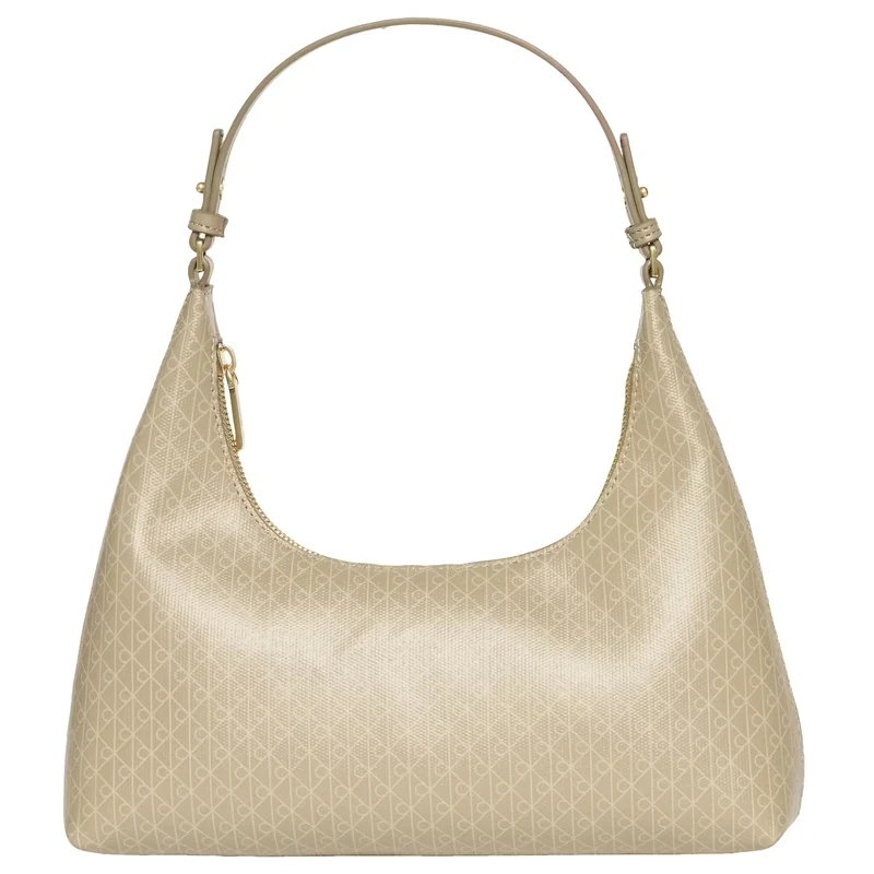 Calvin Klein Coated Emblem - Schultertasche 28 cm (desert taupe)