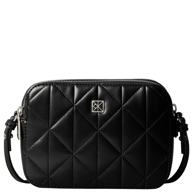 Calvin Klein Quilted Emblem - Umhängetasche 18 cm (black)