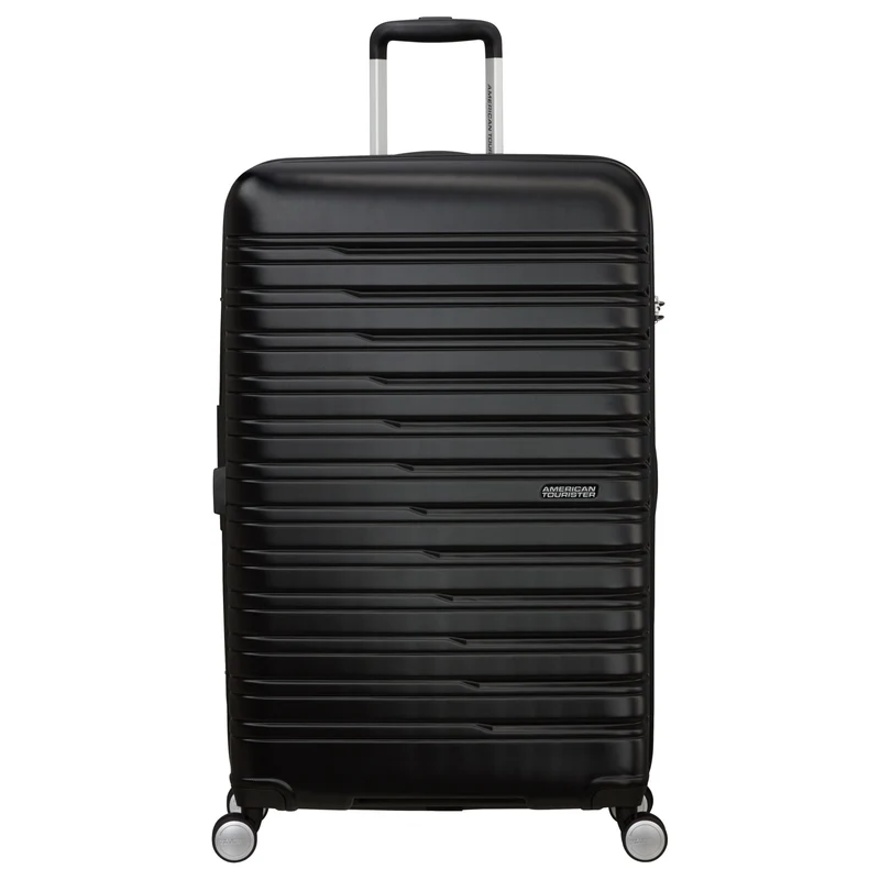 American Tourister Flashline - 4-Rollen-Trolley 78 cm erw. (schwarz)