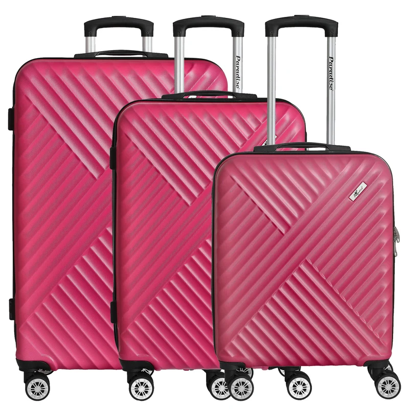 Paradise by CHECK.IN Kingston - 4-Rollen-Trolley Set 3tlg. (pink)