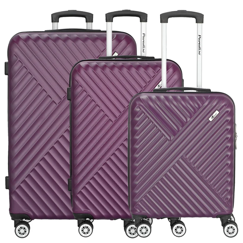 Paradise by CHECK.IN Kingston - 4-Rollen-Trolley Set 3tlg. (lila)