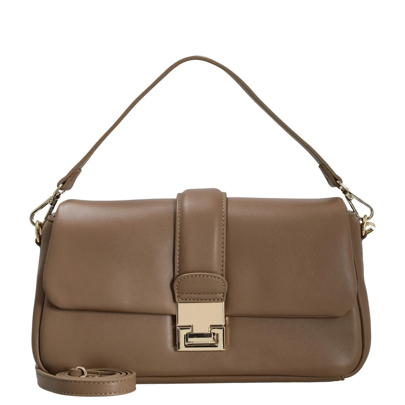 Seidenfelt Dalarna - Schultertasche 30 cm (soft toffee/gold)