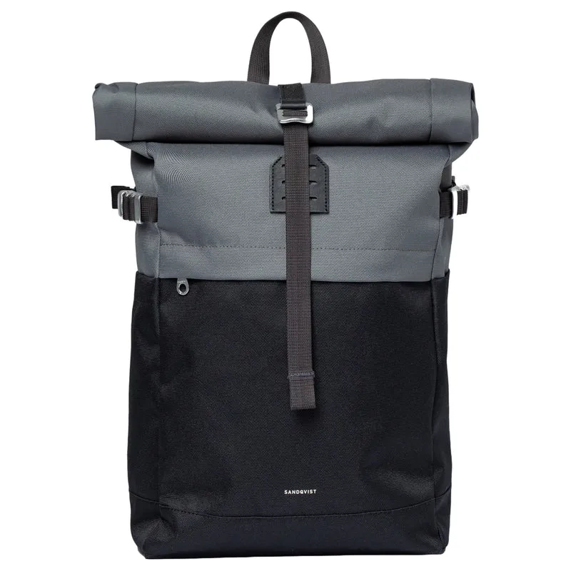 Sandqvist Icon Rolltop - Rucksack M 14" 60 cm (multi dark with black leather)