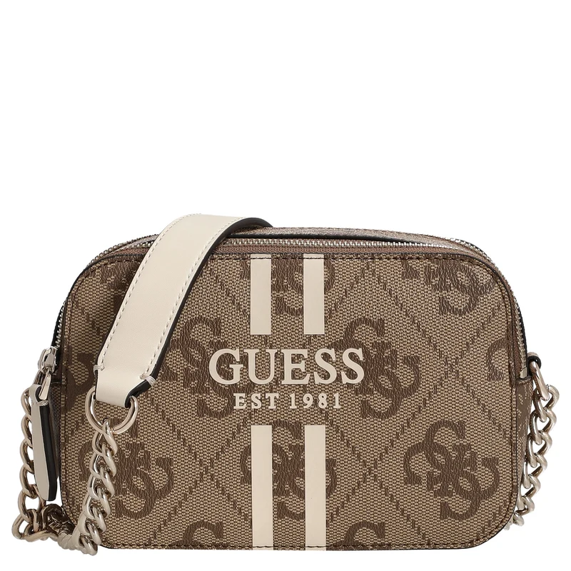 Guess Noelle II Crossbody - Umhängetasche 20 cm (latte logo)