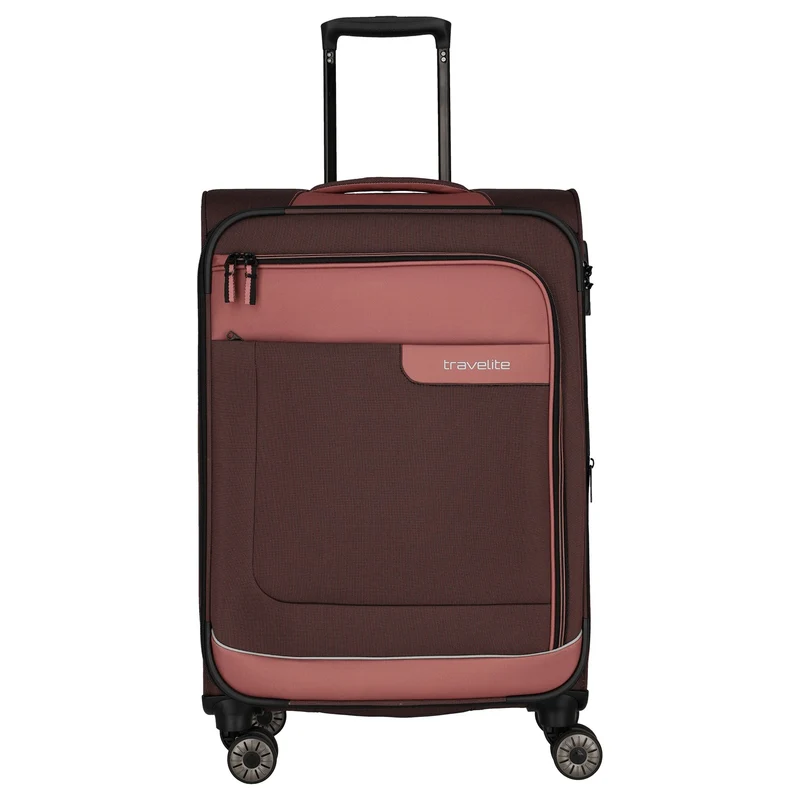 Travelite Viia - 4-Rollen-Trolley M 67 cm erw. (Frühlingsrose)