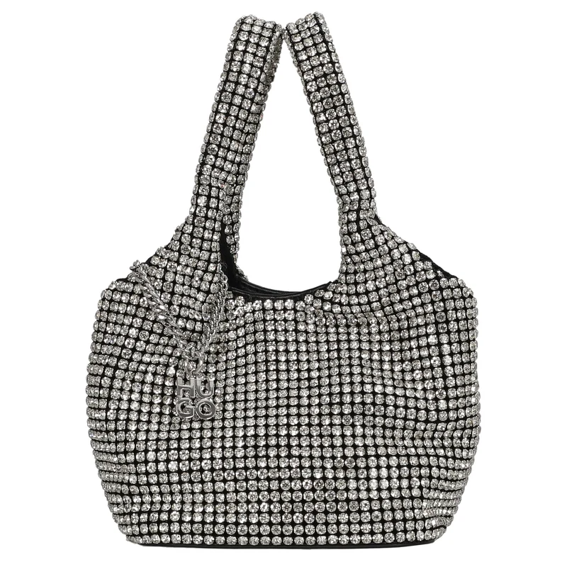 HUGO Women's Liora - Henkeltasche 14 cm (silver)