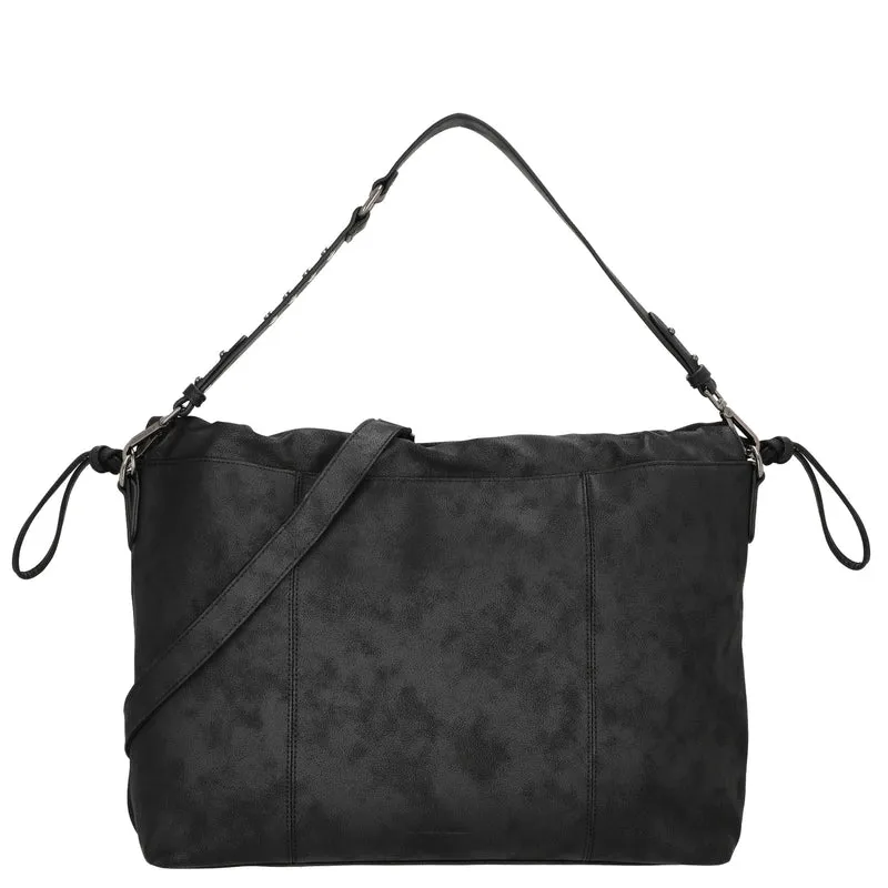 FREDsBRUDER Rebel At Heart Squeezy Hobo - Schultertasche 49 cm (black)