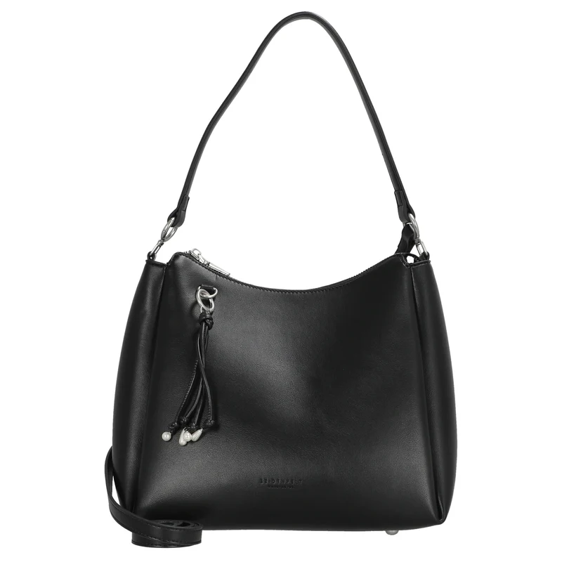 Seidenfelt Sandve Midi Hobo - Schultertasche 31 cm (black)