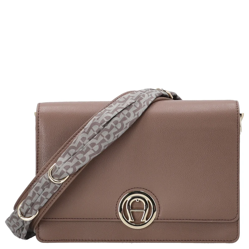 Aigner Livia - Umhängetasche + Tuch 24 cm M (mushroom brown)