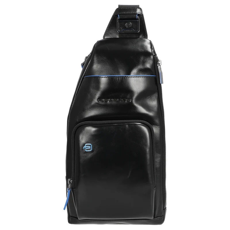 Piquadro Blue Square - Umhängetasche 36 cm (black)